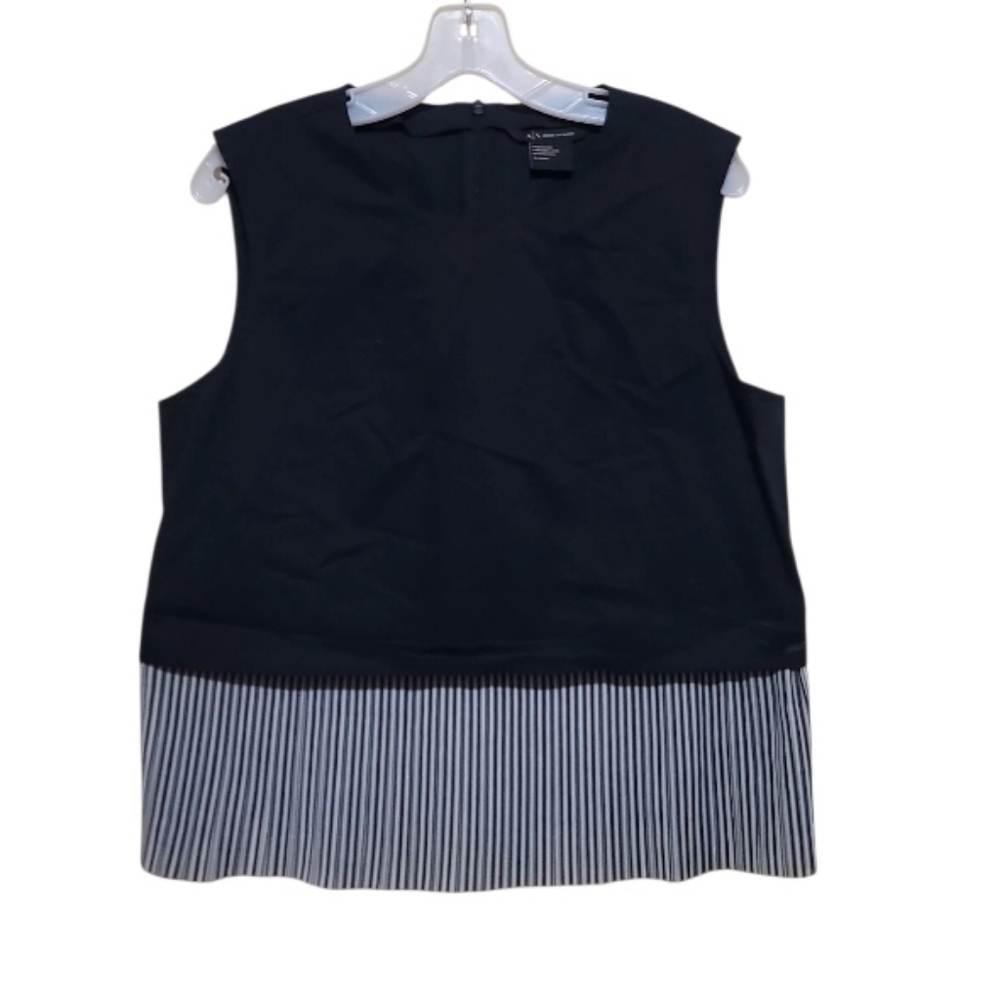 A/X Armani Exchange Women Sleeveless Colorblock Blouse Size XLarge